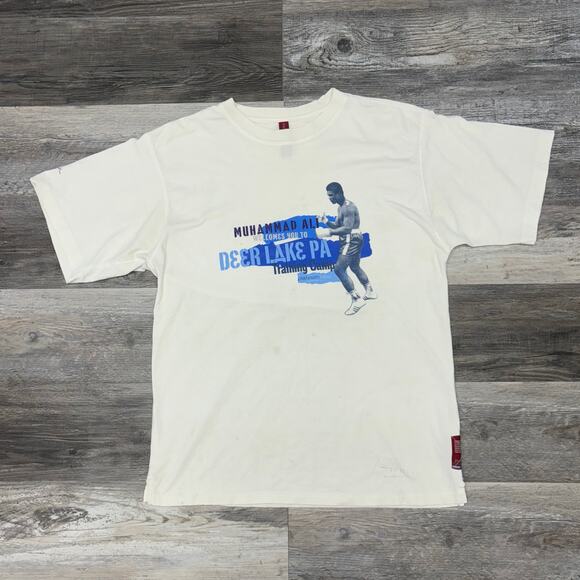 Vintage Y2K Platinum‎ Fubu Muhammad Ali Mens Large T-Shirt Streetwear Hip Hop - Picture 2 of 11